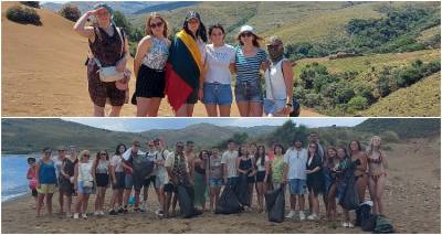 ΓΕΛ Μύρινας: Οι μαθητές του Erasmus+ επισκέφθηκαν τις Αμμοθίνες και καθάρισαν το Γομάτι (photos)